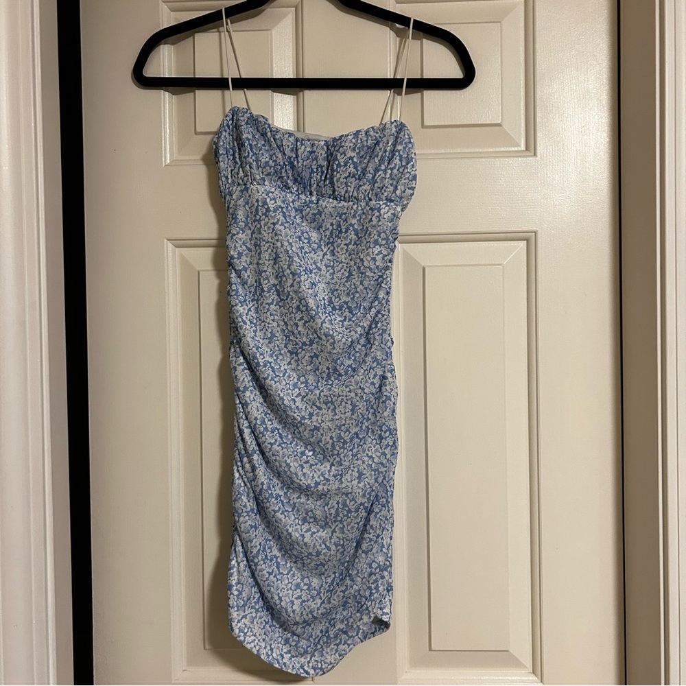Princess Polly Blue Floral Mini Dress